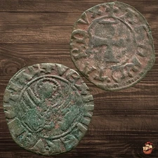 Republic of Venice - Venetian Soldino coin - Andrea Contarini (1367-82) #T440