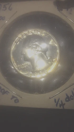 Silver 1956 WASHINGTON QUARTER PROOF-like Mirror