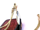 Magnifying Glass Necklace Pendant Graceful Swan case Gold Tone