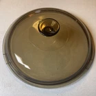 Pyrex 18 - 10-5” glass round replacement lid brown amber