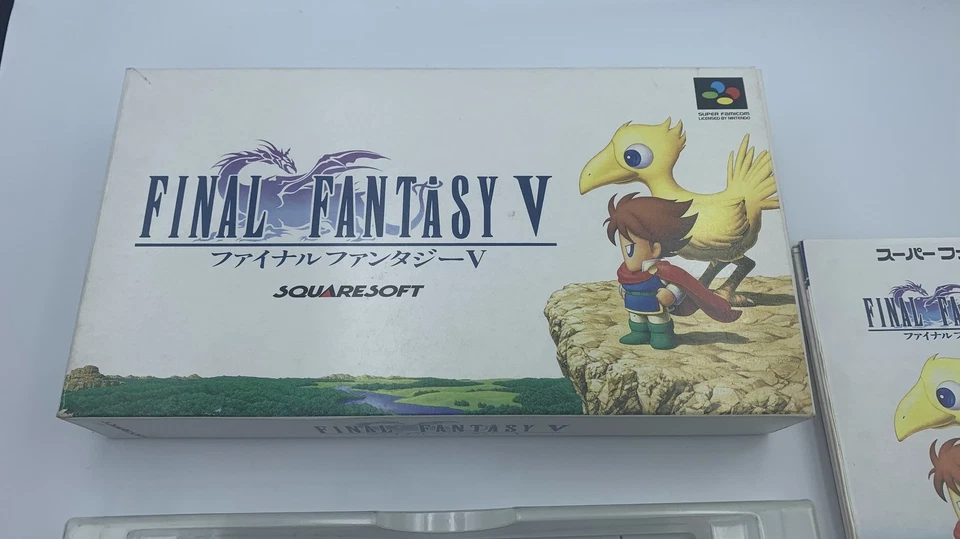 Final Fantasy V 5 Nintendo Super Famicom Japan COMPLETE CIB FF5 w/ box & manual - Image 3 of 4