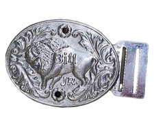 1955 Buffalo Bill Jr. TV Show Belt Buckle, Milky Way premium 2.5" X 2" - Rare