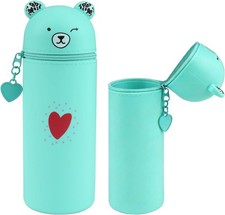 Federmäppchen 2 in 1 mit Ständer, Cartoon Design für Mädchen und Teenager