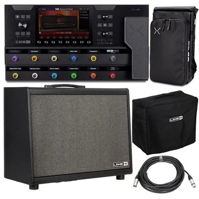 Line 6 Helix Stadium XL with Powercab 112 Active Guitar Speaker and Backpack