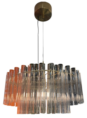 New IKEA STOCKHOLM 2025 Pendant Lamp Glass/Brass Plated 54 cm (21