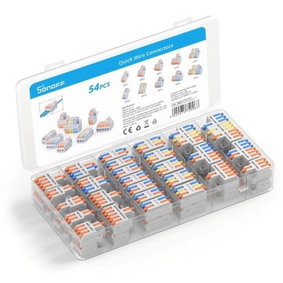 SONOFF D1-2 Schnellverbinder-Set 54 Stk. | Kabelverbinder/Splitter 32A 10 Typen