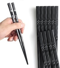 5 Pairs Fiberglass Chopsticks, Dishwasher Safe Reusable Chopsticks, Non Slip