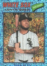 2026 Topps Heritage #339 Light Blue Sparkle - Lenyn Sosa Chicago White Sox