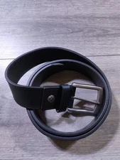 Columbia Belt Adult Medium 34-36 Black 1.5" Wide Leather Mens