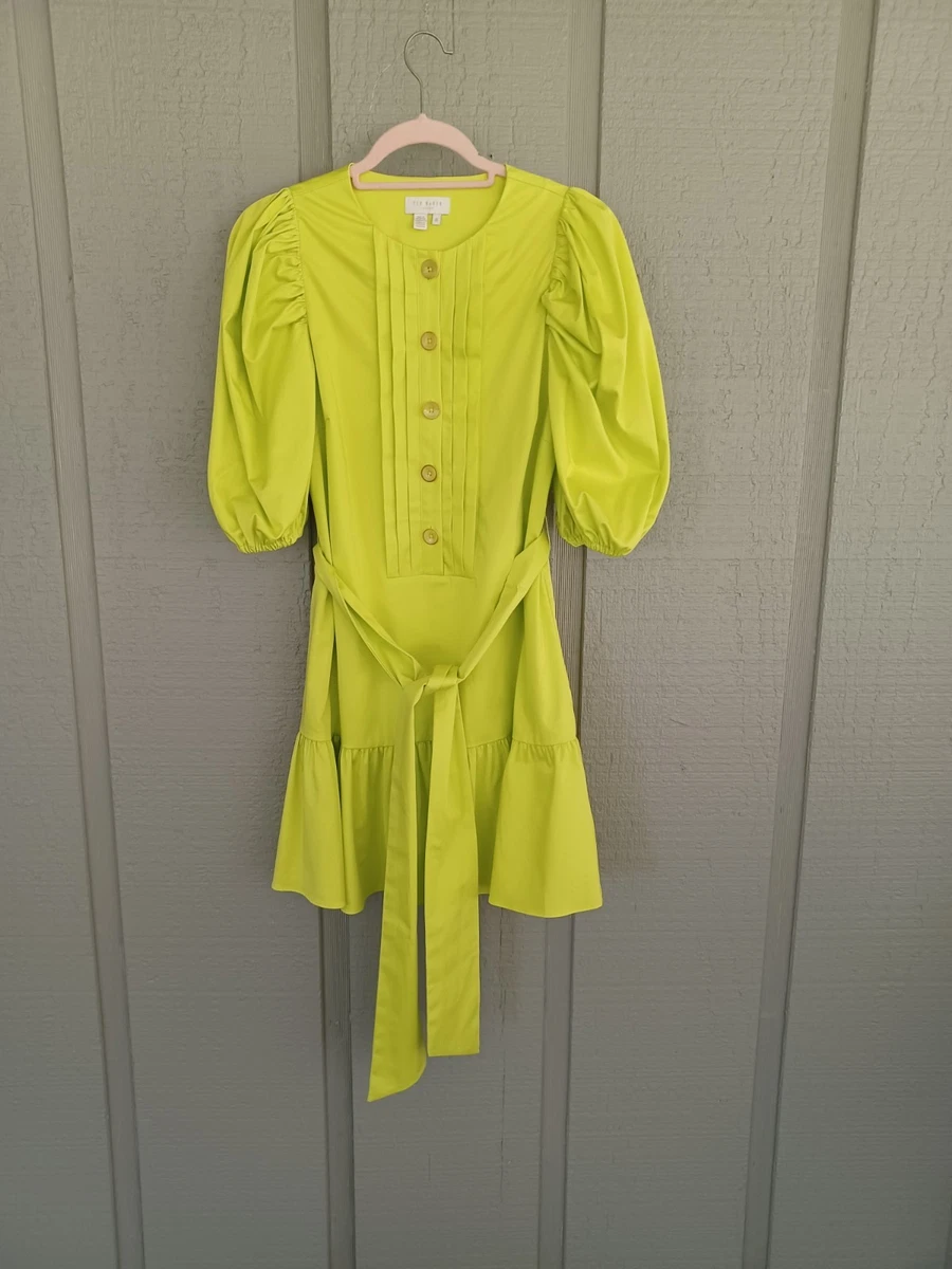ted baker lime green dress Dresses for Women for sale Mid-Open Back Dress