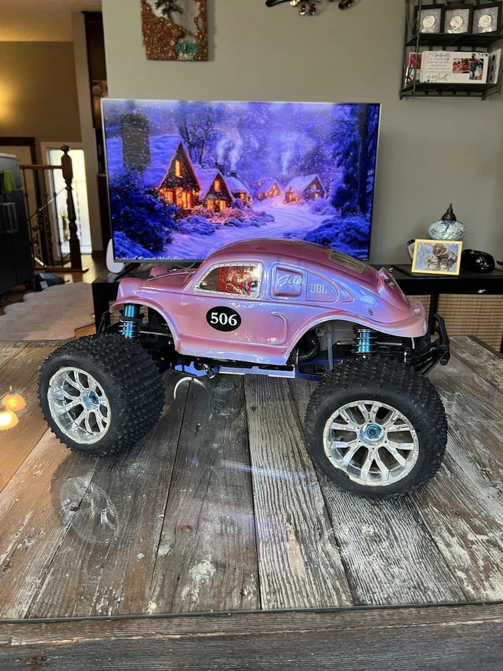 Losi LST2 Supertruck Nitro Monster Truck RTR Complete Original W Upgrades Tested - Image 2 of 4