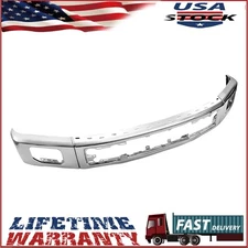 Front Bumper For 2015-2017 Ford F150 Upgraded NEW Chrome Steel w/ Fog Light new