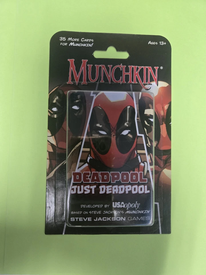 Lote de 3 - Munchkin Nuevo Paquete de Expansión Just Deadpool ¡RARO! Juegos Steve Jackson Foto 2 de 4