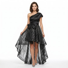Smilprince Women’s One‑Shoulder High‑Low Evening Dress – XS
