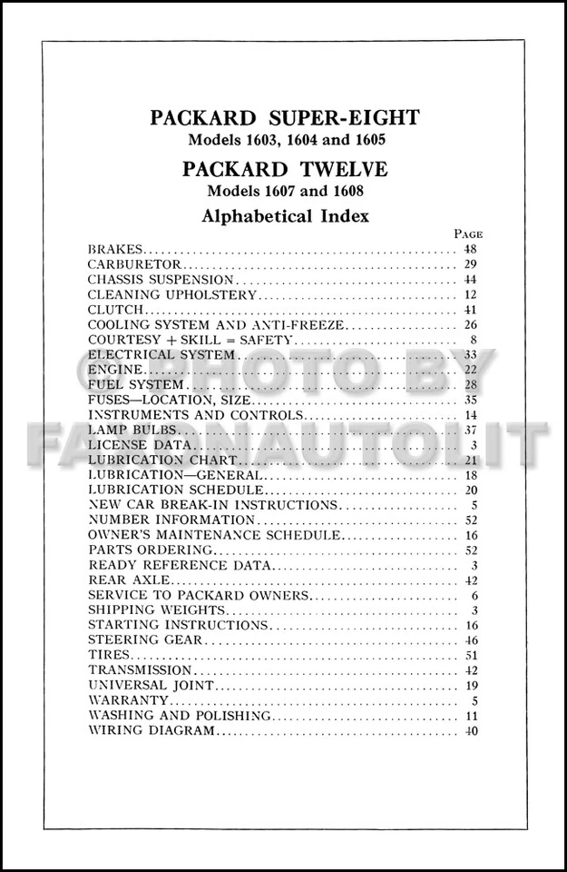Packard Super 8 y 12 1938 manual del propietario libro guía del propietario ocho y doce Foto 2 de 2