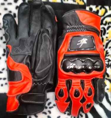 SUZUKI Motorcycle Motorbike Racing Leather Gloves Race Gants-XS-S-M-L-XL-2XL-3XL