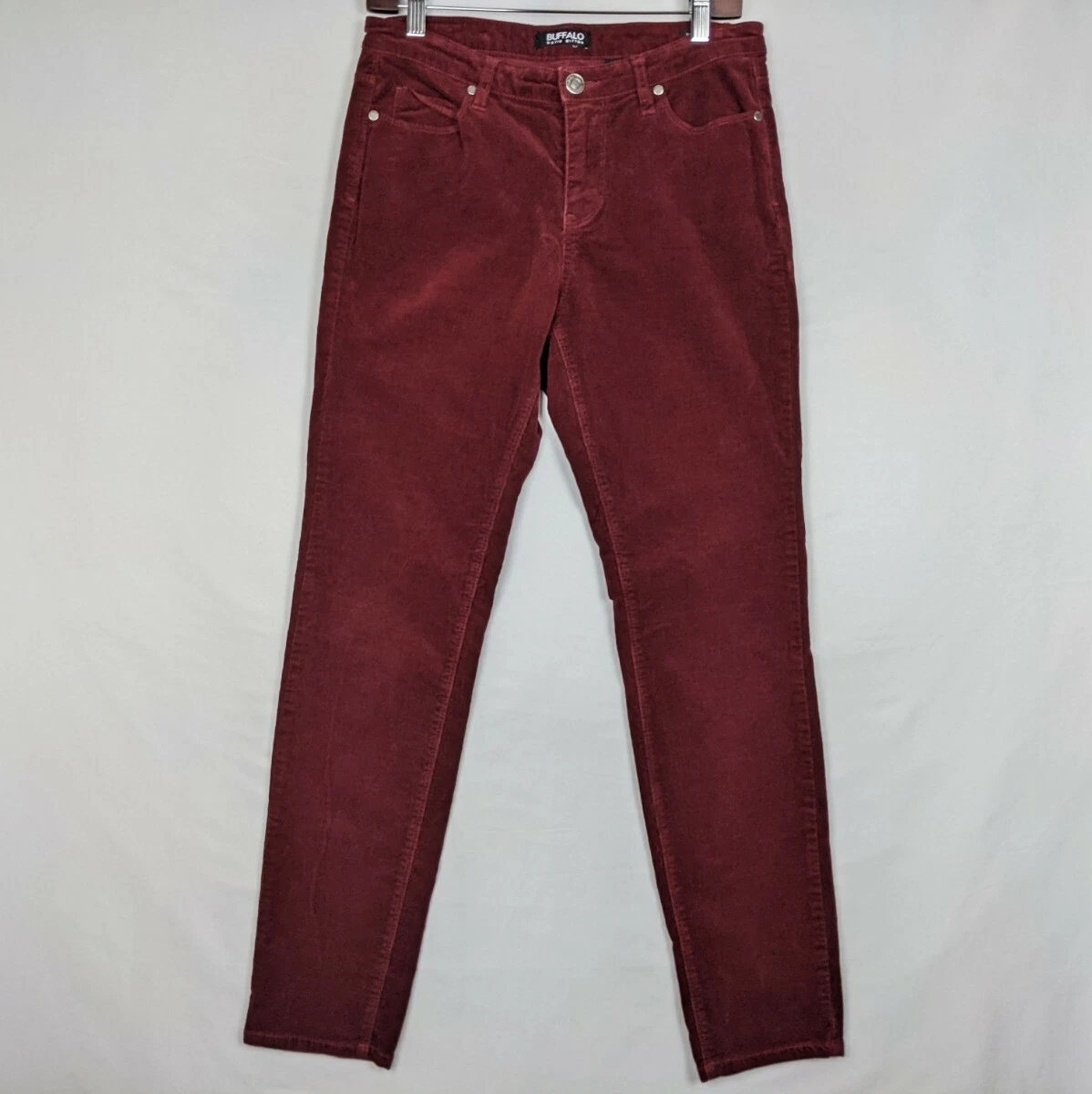 Pantalon en velours côtelé femme Buffalo David Bitton ~ 8 ~ taille moyenne suprême skinny stretch