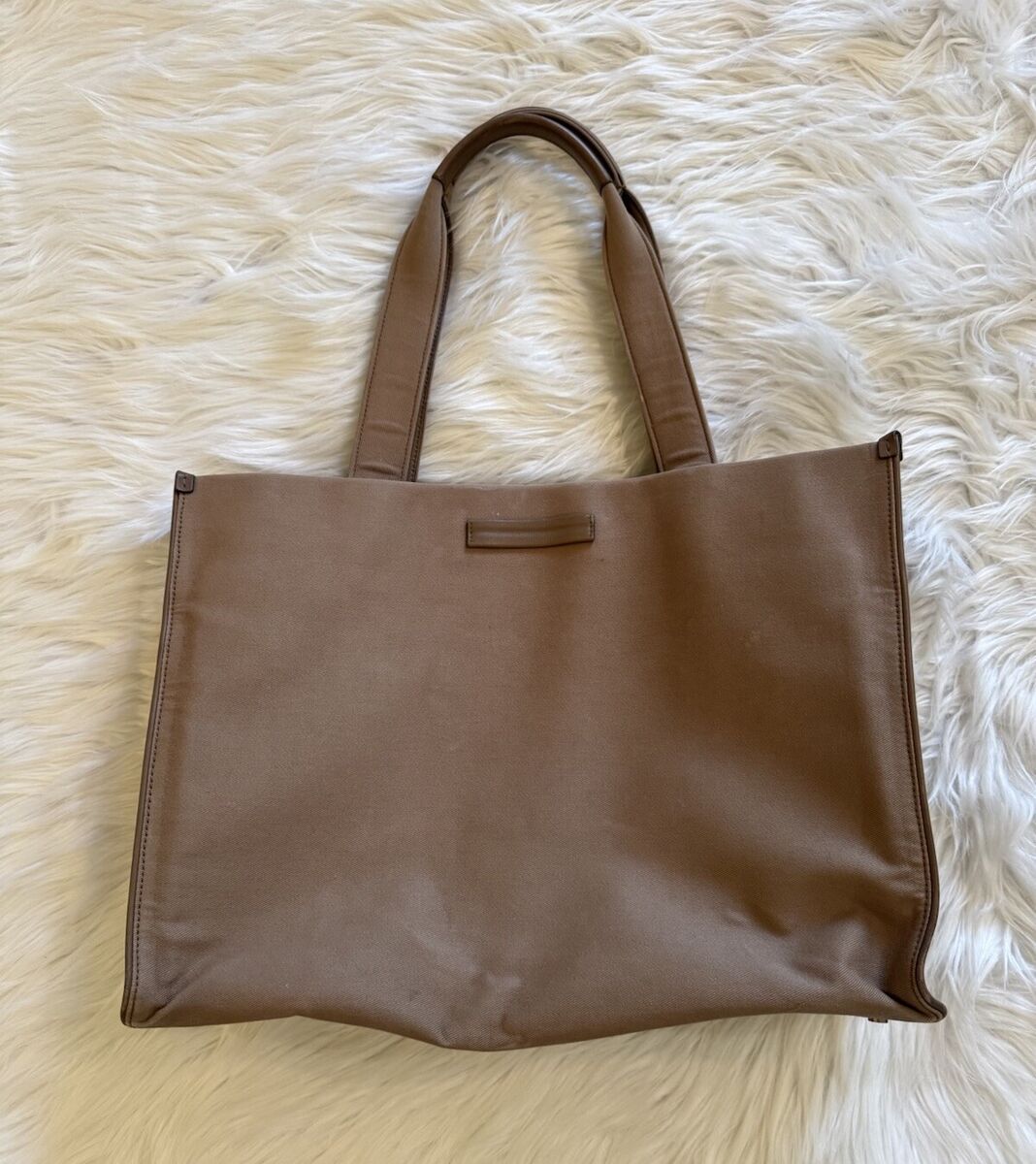 Zegna Canvas and Leather Tote Bag Tan | eBay Zegna Canvas and Leather Tote Bag Tan | eBay