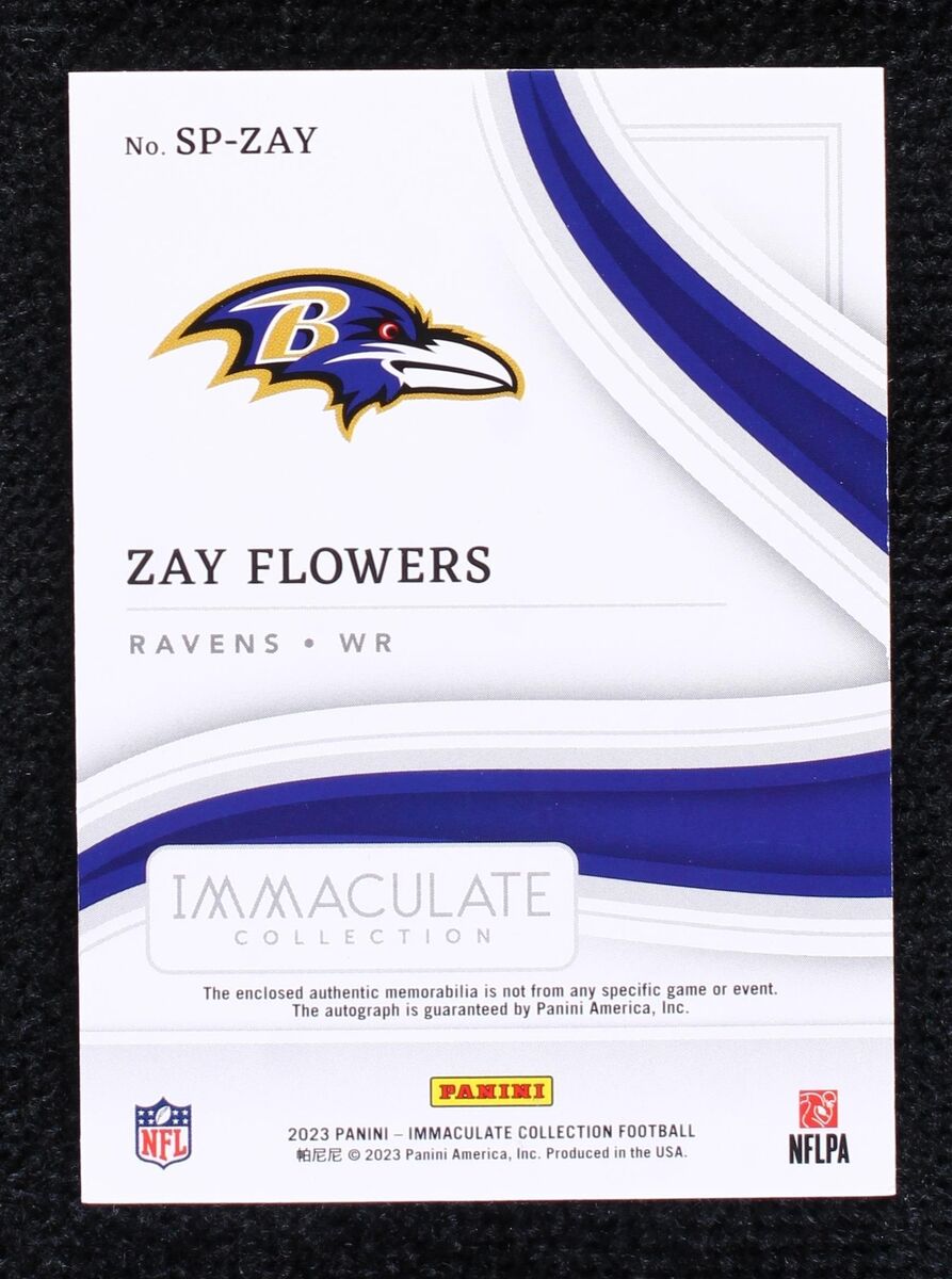 2023 Panini Immaculate Collection Zay Flowers #SP-ZAY for 2023 Panini Immaculate Collection Zay Flowers #SP-ZAY for