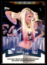 2018 Topps Women’s Division WWE Matches and Moments #SDL-4 Alexa Bliss Defeats