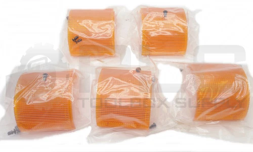 LOT OF 5 NEW FEDERAL AMBER SIGNAL LENS PK 2