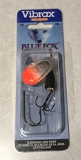 Blue Fox Super Vibrax Spinner Siwash 3/8oz #4 FLUORESCENT RED BLACK SPARKLE NEW