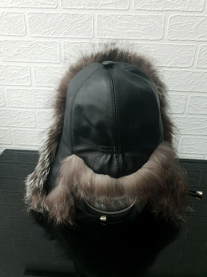 Rusiian чернобурка шапка шапка ушанка - Изображение 3 из 4
