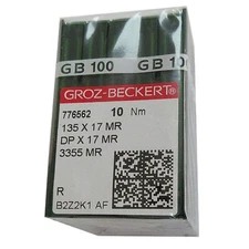 100PCS Groz-Beckert DPx17MR CURVED BACK NEEDLES FOR Consew 206RB, Singer 211W