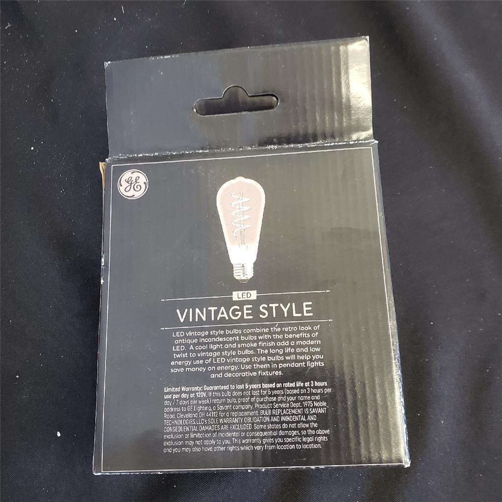 GE LED Vintage Style Bulbs Med Base 25W Dimmable Smoke GE LED Vintage Style Bulbs Med Base 25W Dimmable Smoke