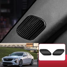 2P Black Steel A Pillar Post Speaker Molding Cover Trim For Cadillac CT4 2020-23