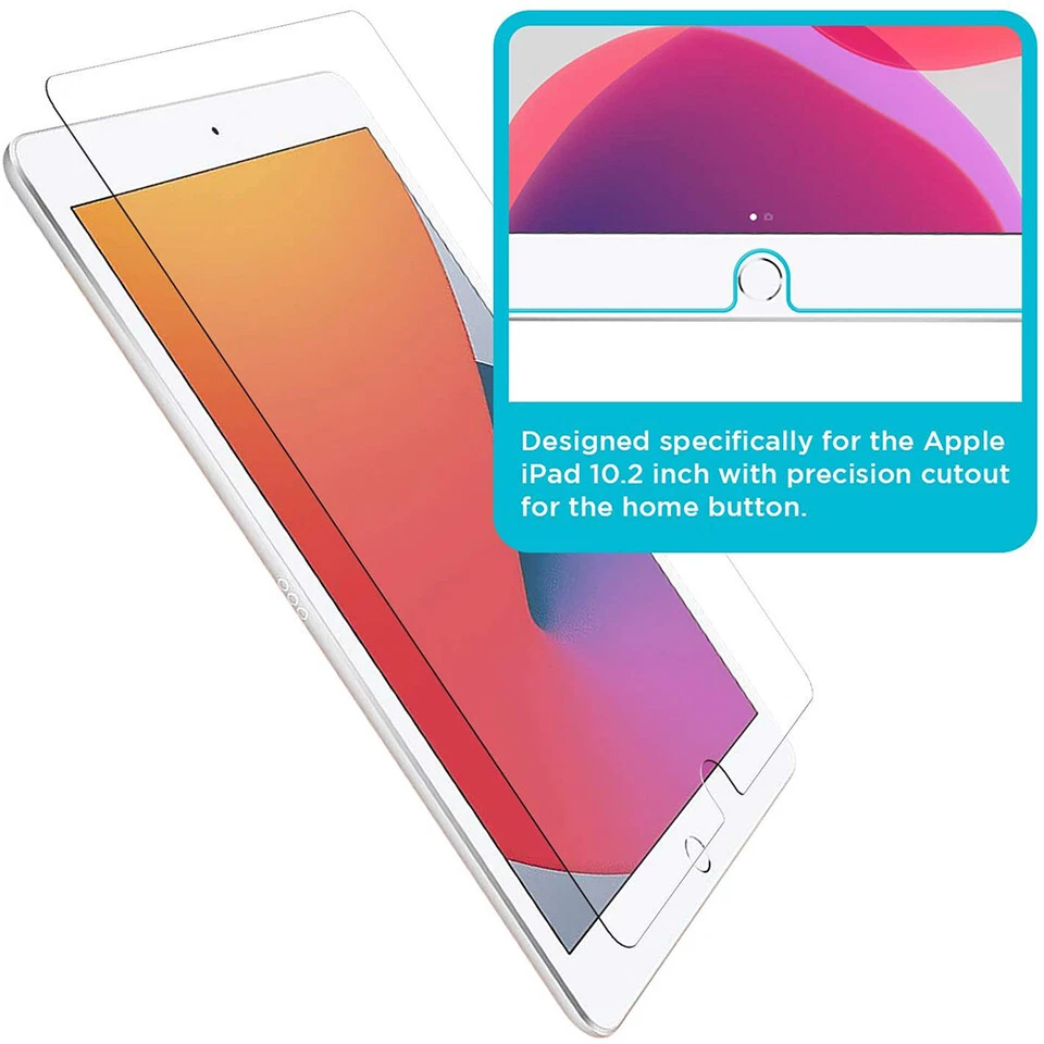 2X Tablet Tempered Glass Film Screen Protector Cover For Apple iPad/Mini/Air/Pro - Image 4 of 4