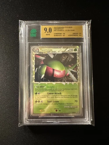 Yanmega (Prime) - 98/102 - Ultra Rare HGSS - Triumphant MNT 9 Mint Card