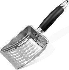 Stainless Steel Cat Litter Scoop Metal Medium Cat Litter Scoop Sturdy Mesh Scoop