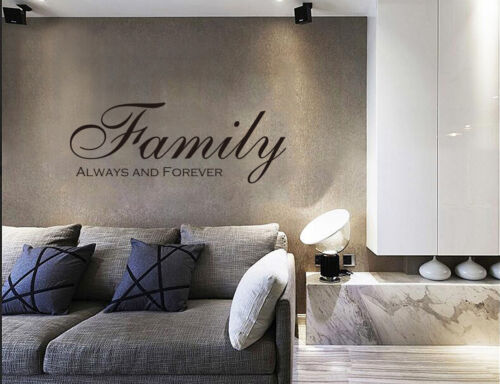 Family Always and forever Wall Art sticker home lounge living room UK 202 - Picture 1 of 4