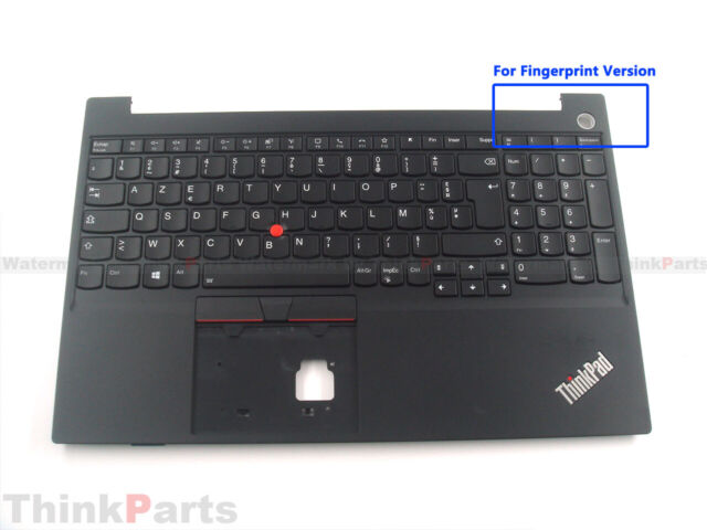 New/Orig Lenovo ThinkPad E15 Gen 3 4 Palmrest Keyboard Bezel French Backlit FPR