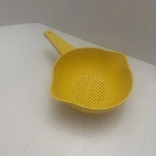 Yellow Tupperware Vintage Strainer, Smaller One