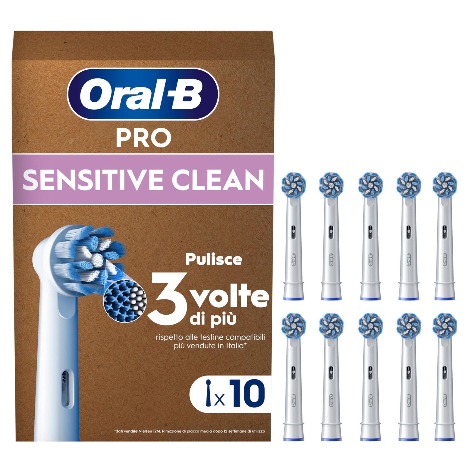 Oral-B Testine Ricambio 10 Pezzi: Risparmio e Igiene per il tuo Oral B Pro