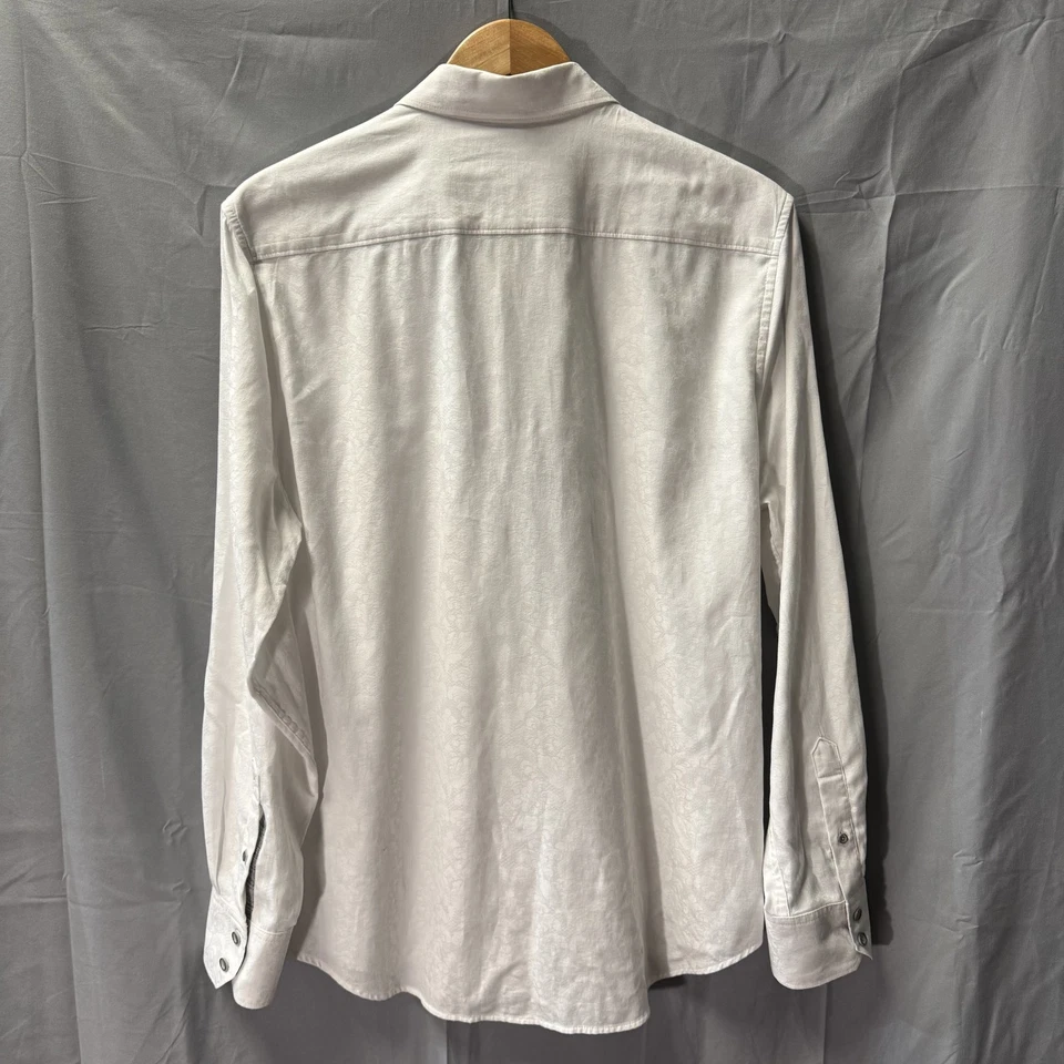 Robert Graham Shirt Mens XL White Classic Fit Long Sleeve Button Up Dress Cotton - Image 2 of 4