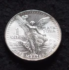 1 troy ounce 1985 Mexican Silver Libertad .999 pure silver. attractive