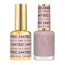 DND DC Soak Off Gel Polish + Matching Nail Lacquer - #2447 In A Daze