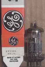 Telefunken Real Diamond Bottom ECC88 6DJ8 GE Rebrand Rare Tested Vacuum Tube