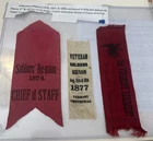 Interesting Reunion Ribbons 2nd Vermont Infantry Regt. -related to Gen. W. Henry