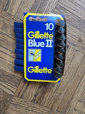 Vintage Gillette II Disposable Razors 10 Pack Made In England New