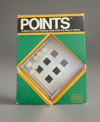 Vintage Brain Teaser Game POINTS Dice Reiss NOS 1974