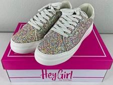 Hey Girl Corkys Women Blinding Mermaid Glitter Sneaker Bling Sparkle