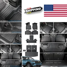 Custom Fit TPE Floor Mats for 2020 to 2026 Ford Explorer 6 Passenger Vehicles