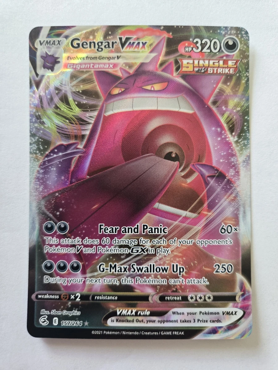 Gengar VMAX 157/264 Swsh08: Fusion Strike for sale | eBay
