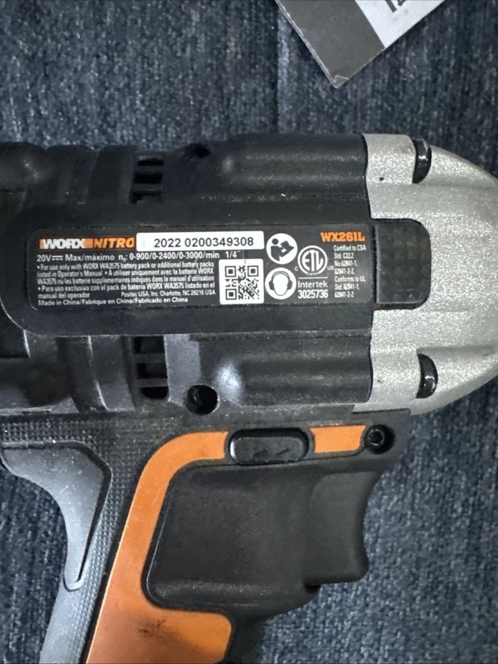 Worx Nitro Cordless Power Tools Lot All Work As They Should - Image 3 of 4