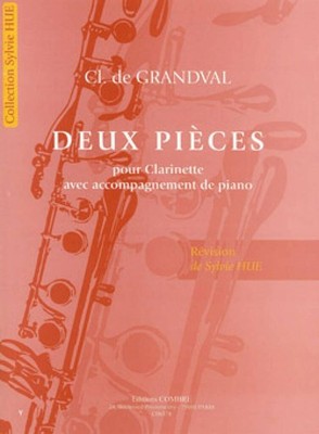 Pièces (2) Clarinet, Piano Music Grandval Combre