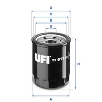 UFI ÖLfilter 23.617.00 FüR Subaru Forester 2.0I AWD 2.0 XT XV Toyota GT 86